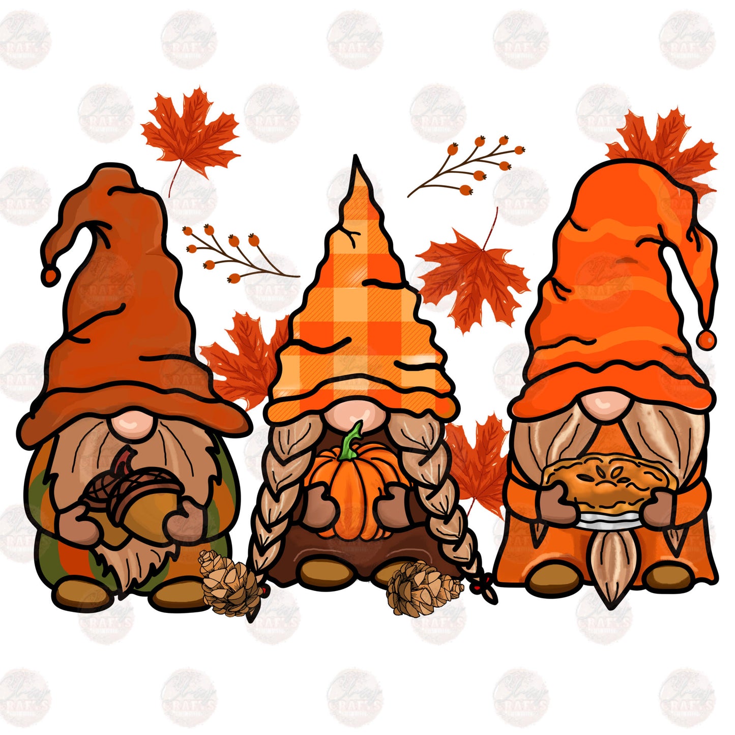 Autumn Gnomes Transfer