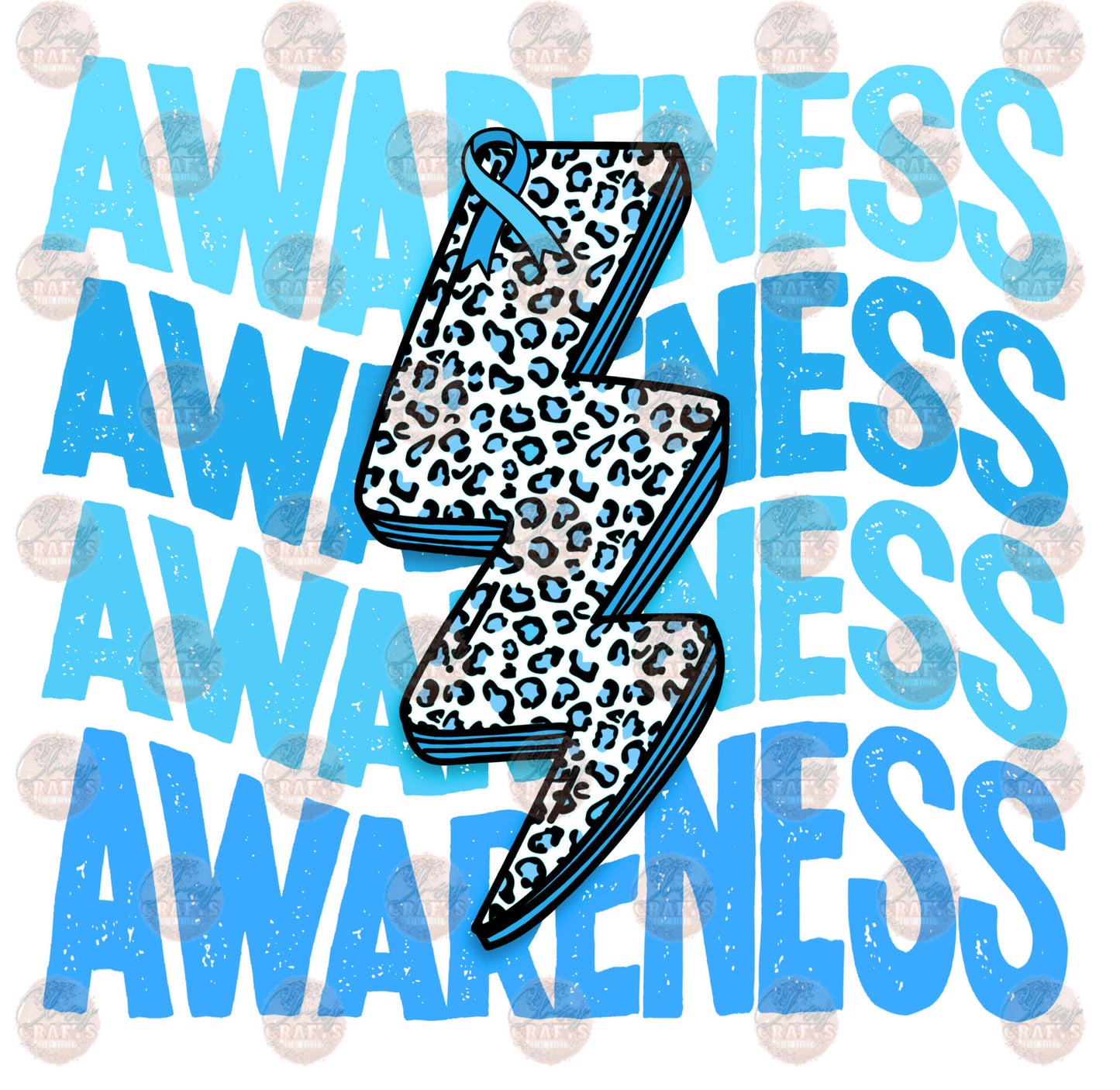 Awareness Bolt Diabetes - Sublimation Transfer