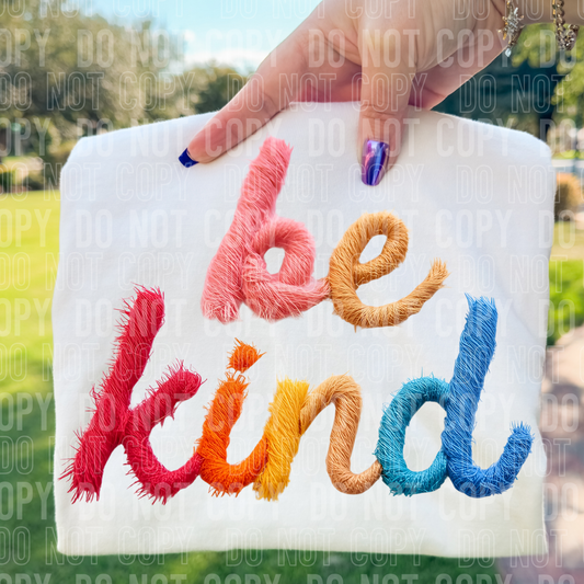 BE KIND FAUX YARN TRANSFER