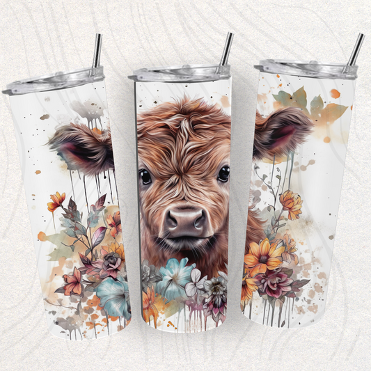 Baby Cow Tumbler Wrap Transfer