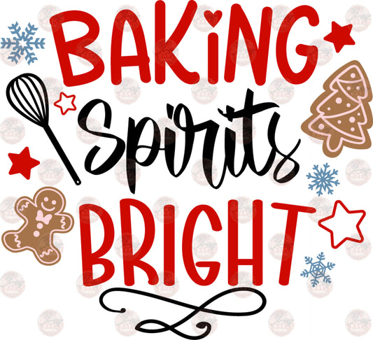 Baking Spirits Bright - Sublimation Transfers