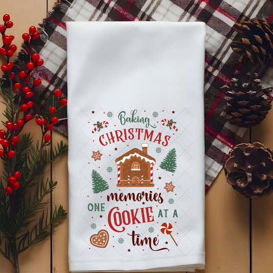 Baking Christmas Memories Tea Towel Transfer