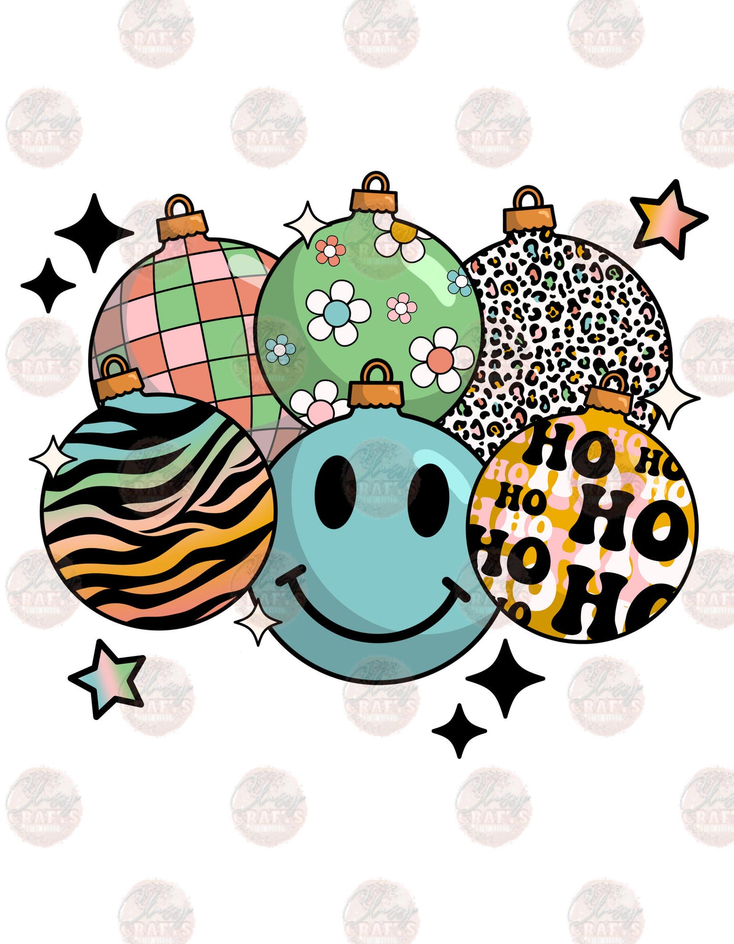 Balls Of Christmas - Sublimation Transfer