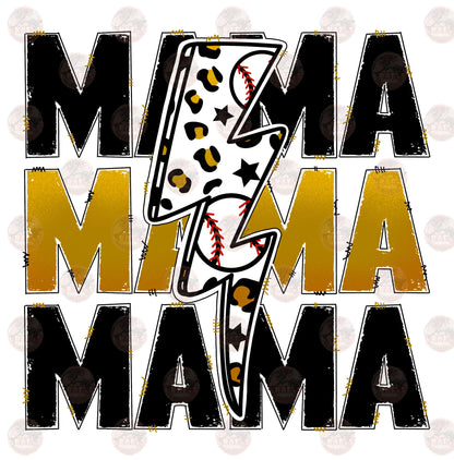 Baseball Mama Gold Transfer