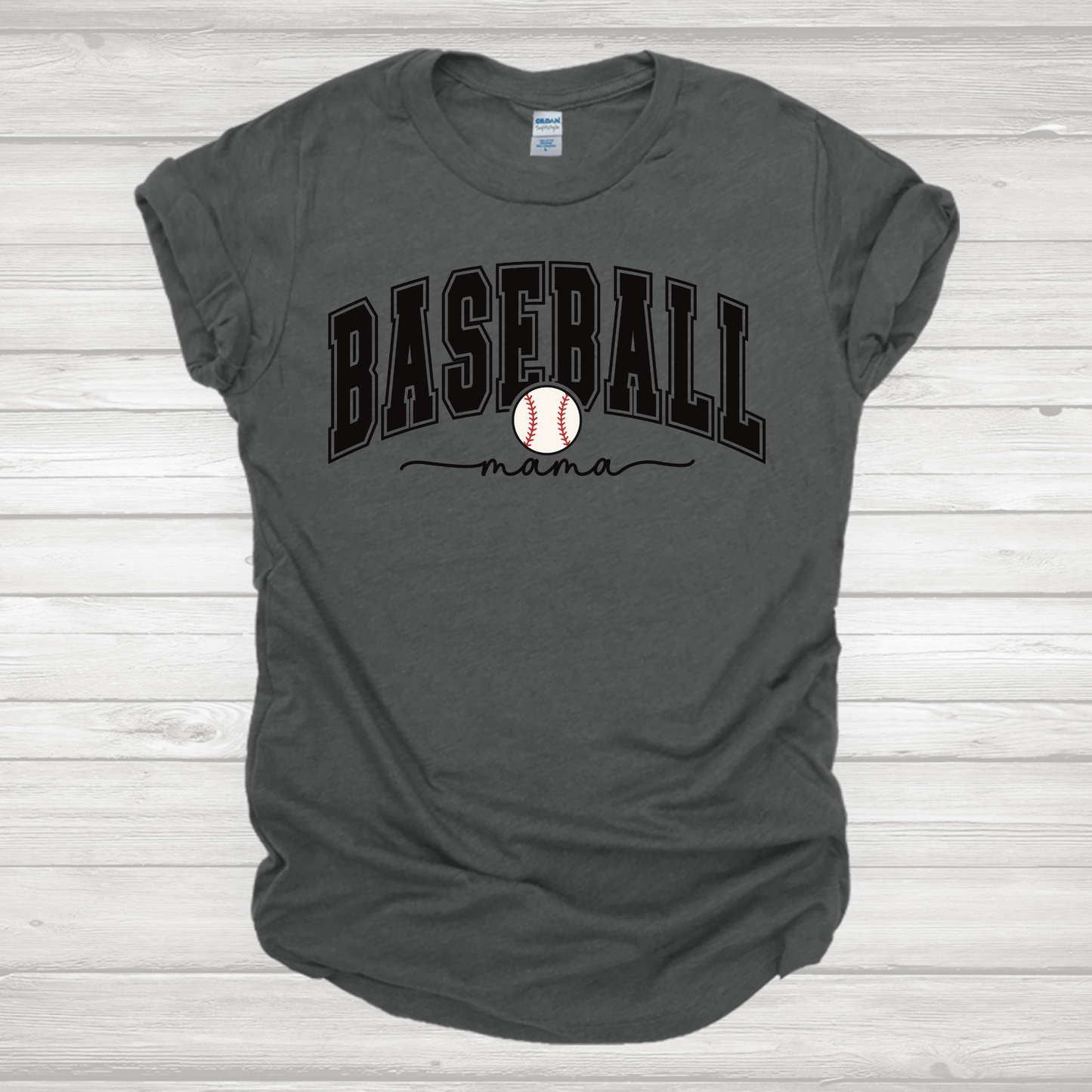 Baseball Mama Black Transfer