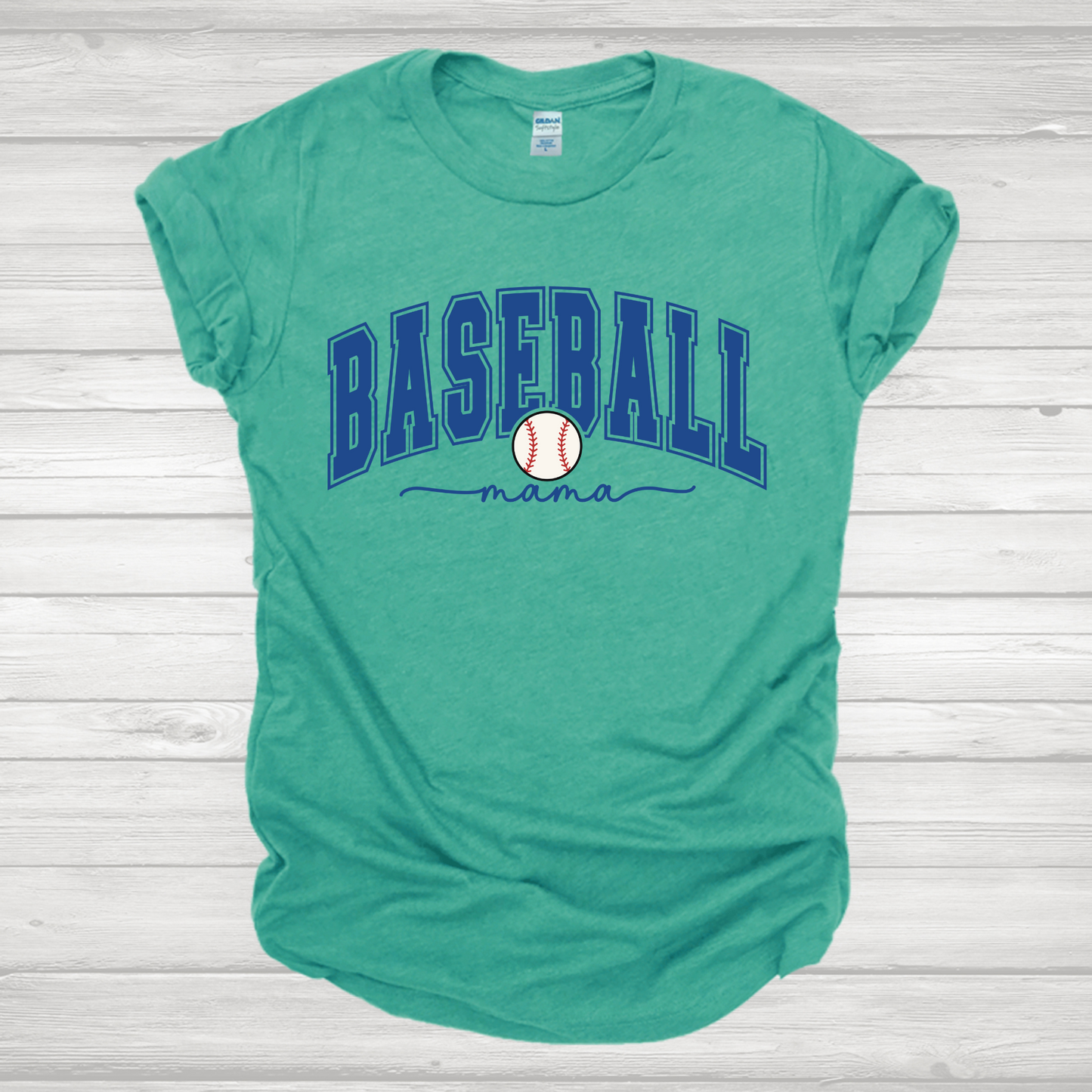 Baseball Mama Blue Transfer