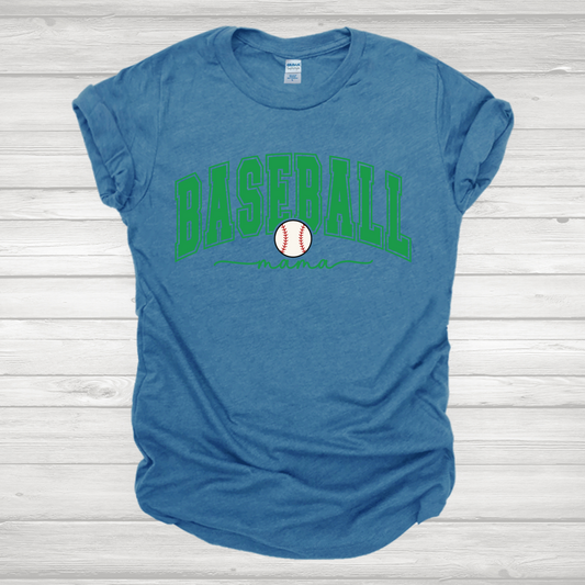 Baseball Mama Green Transfer