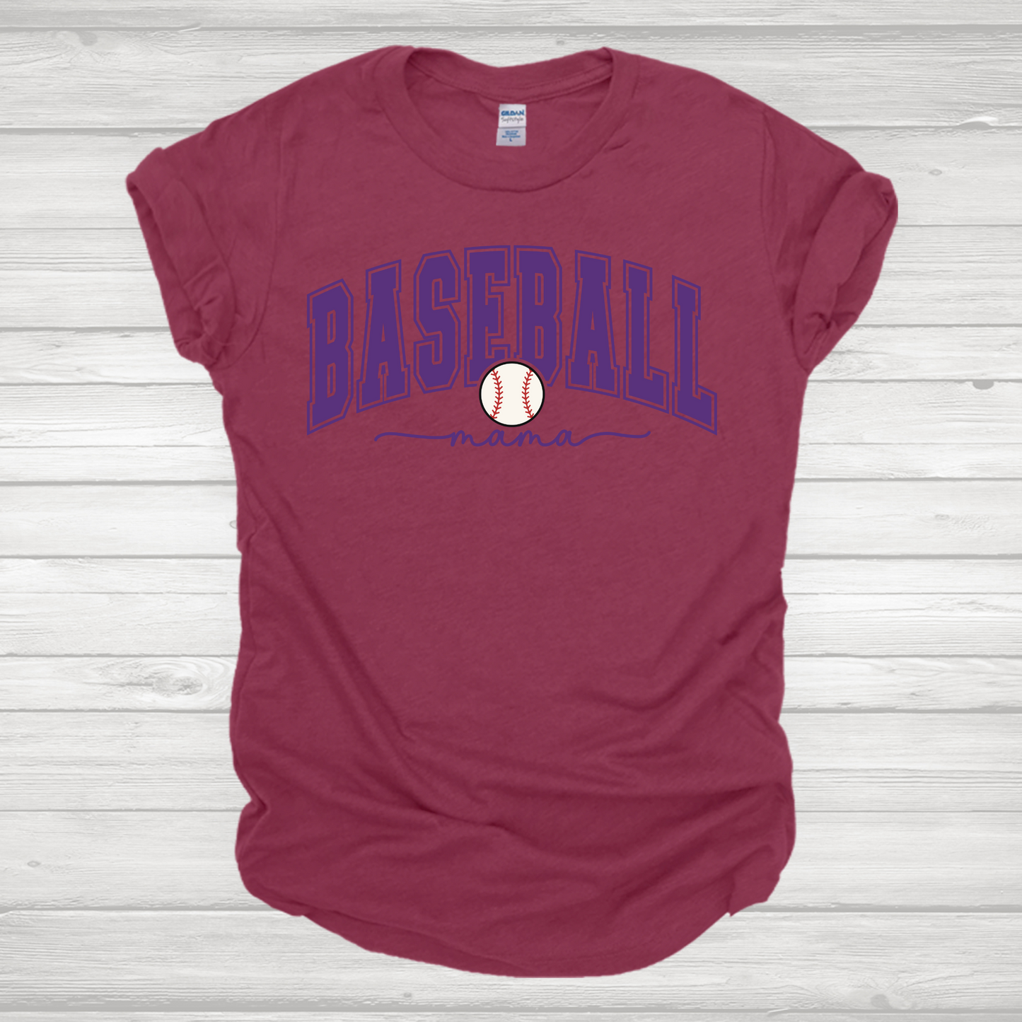 Baseball Mama Purple Transfer