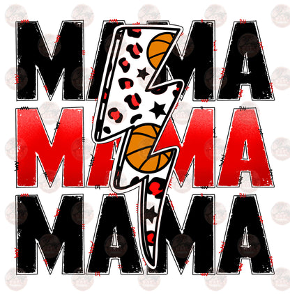 Basketball Mama Red Transfer