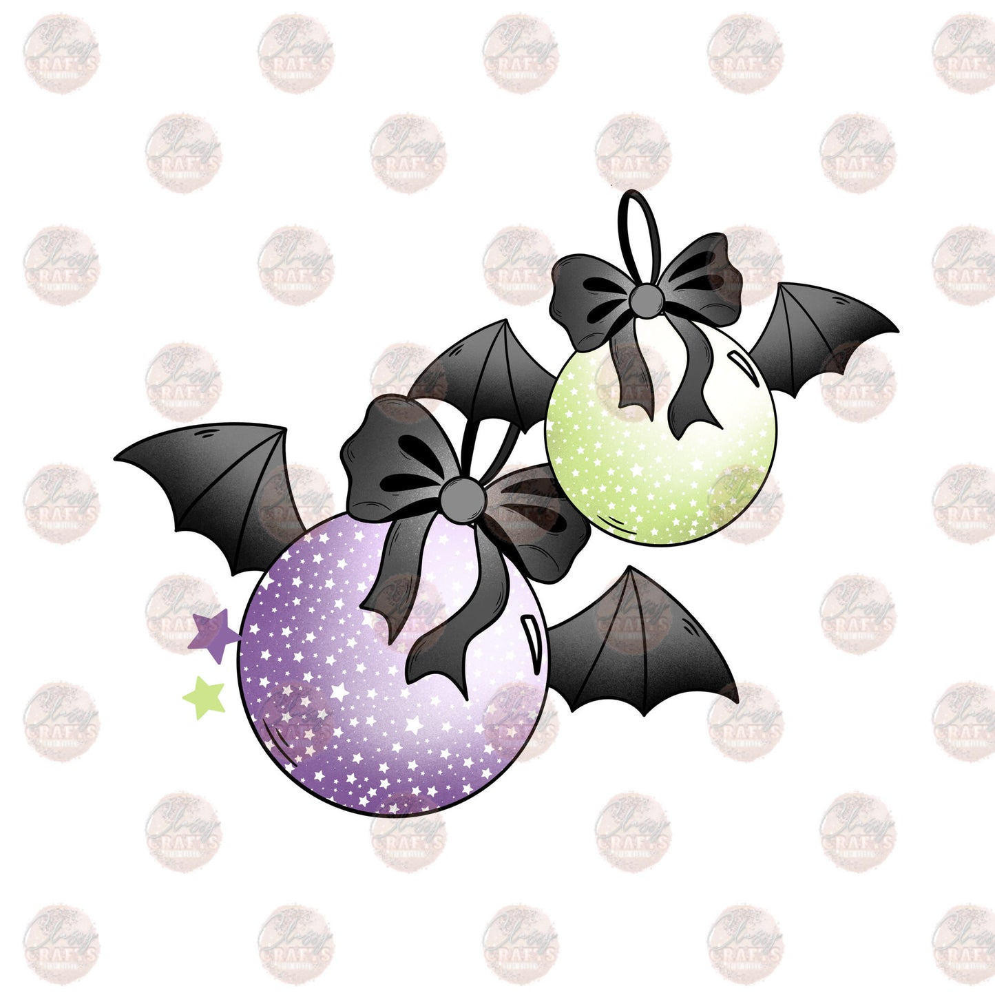 Batty Ornaments - Sublimation Transfer