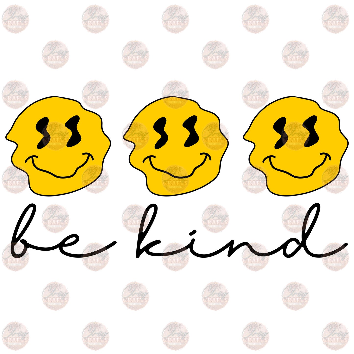 Be Kind Smiley - Sublimation Transfer