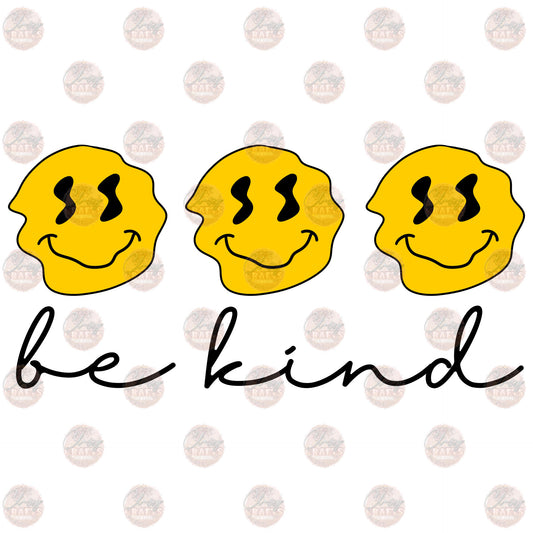 Be Kind Smiley - Sublimation Transfer