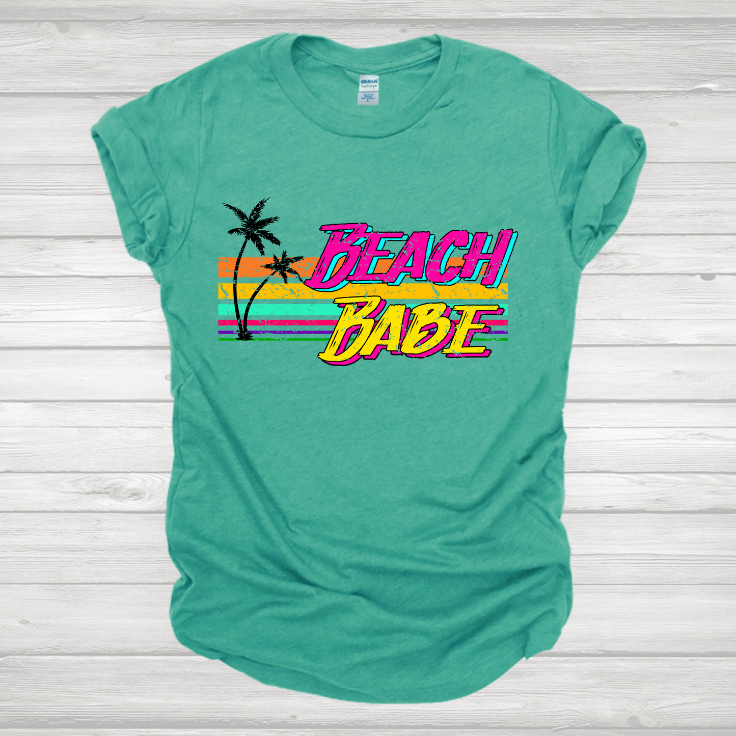 Beach Babe Neon Transfer