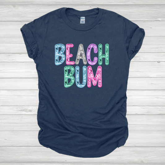 Beach Bum Multi-Colored Transfer