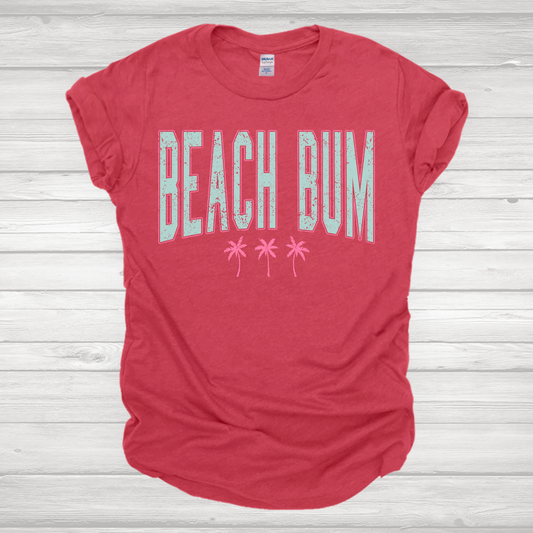 Beach Bum in Grunge Transfer