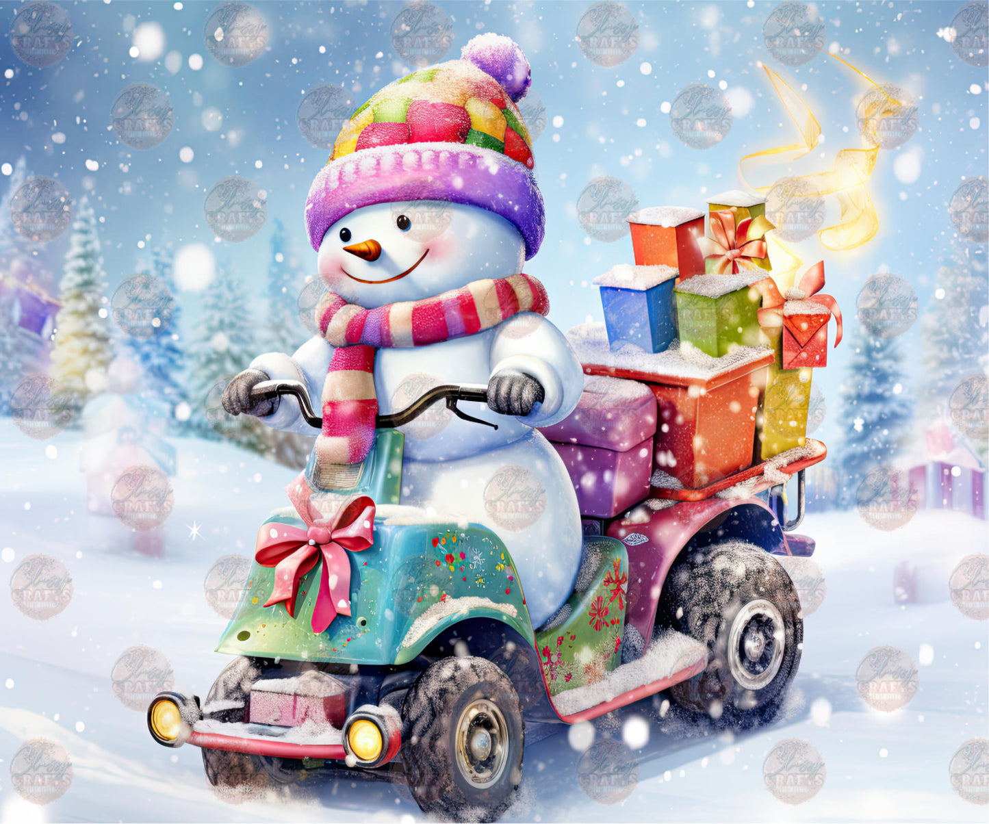 Beep Beep Frosty Coming Through Tumbler Wrap - Sublimation Transfer