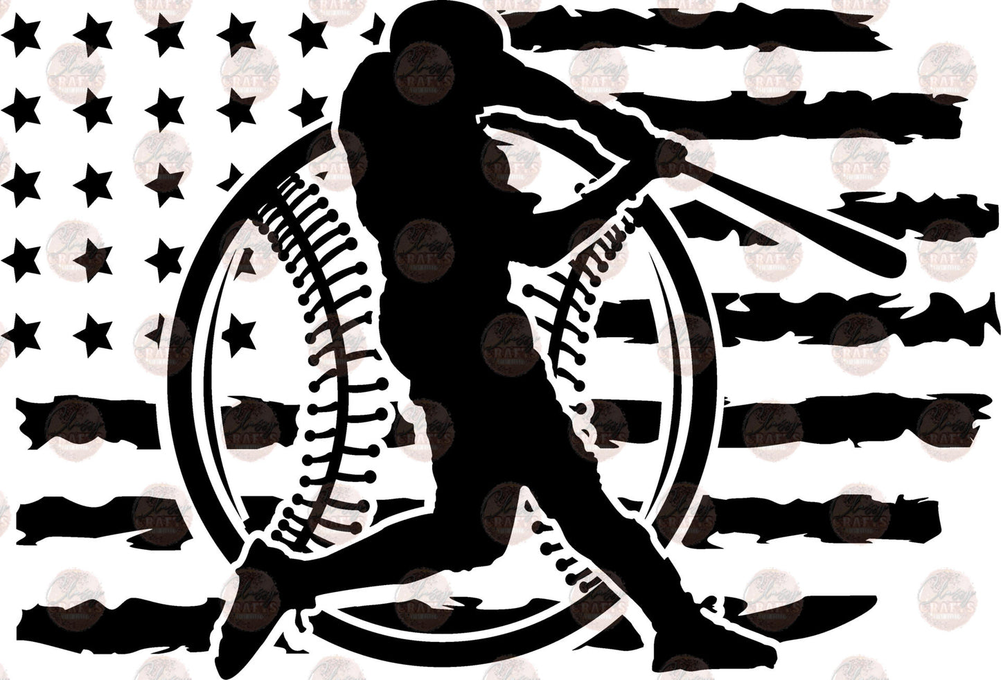 Black Flag Baseball Boy Transfer