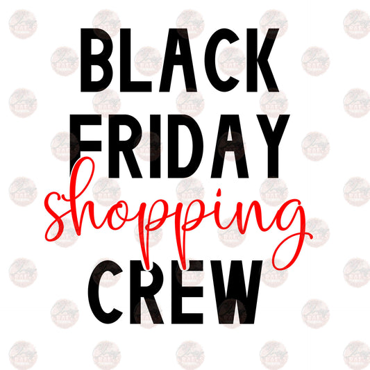 Black Friday Shopping List - Sublimation Transfer