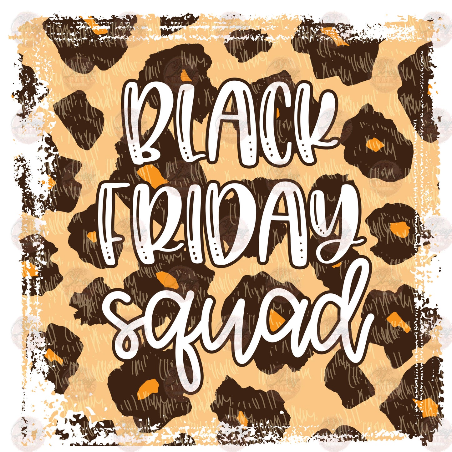 Black Friday Squad Cheetah - Sublimation Transfer