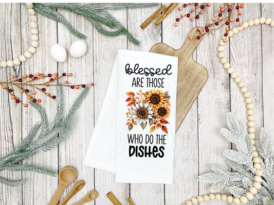 Blessed Are Those Tea Towel Transfer