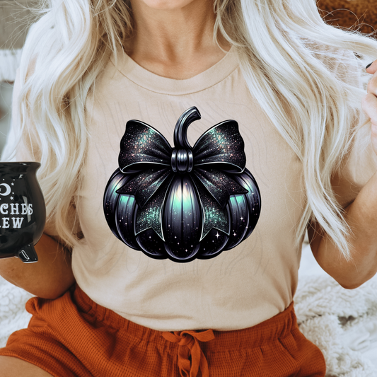 Blue Black Pumpkin Transfer