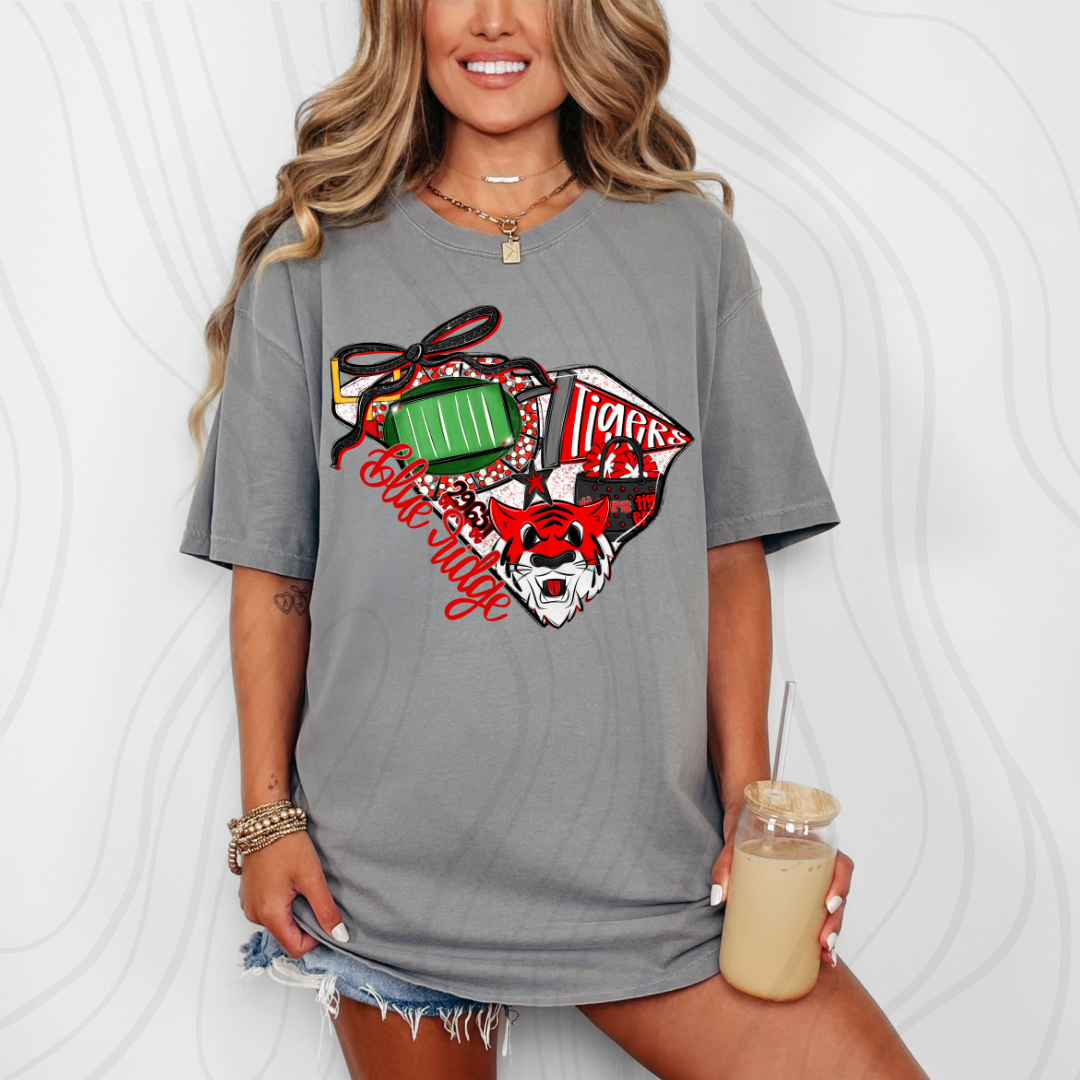 Blue Ridge Tigers Game Day Coquette Transfer