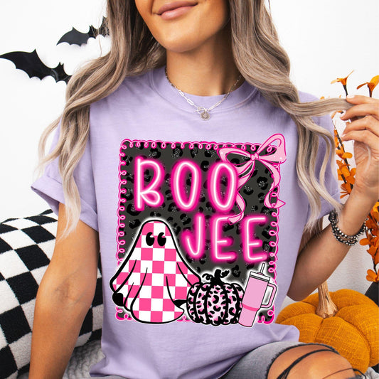 Boo Checkered Transfer