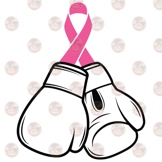 Boxing Gloves Breast Cancer - Sublimation Transfer
