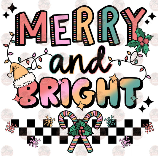 Bright And Merry - Sublimation Transfer