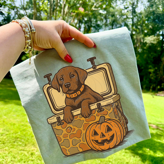Brown Lab Halloween Transfer