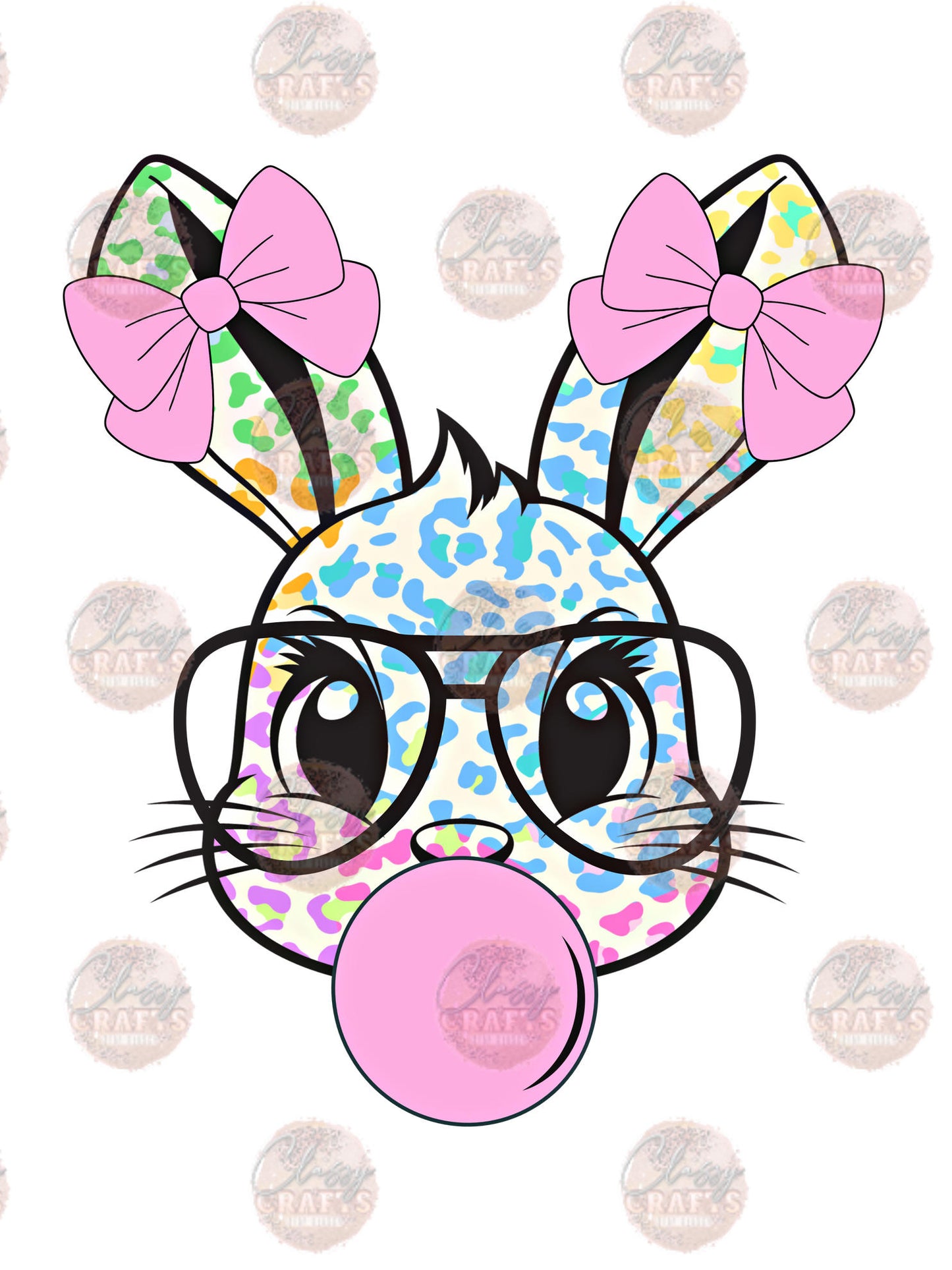 Bubble Gum Bunny Transfer