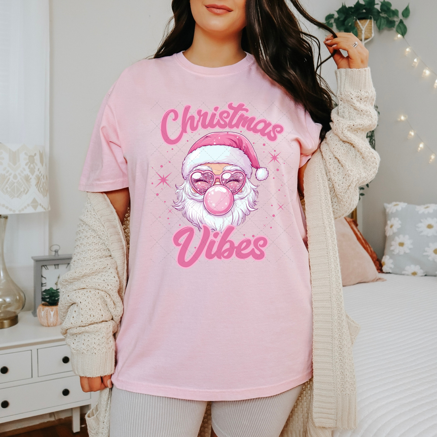 Bubblegum Christmas Vibes Transfer