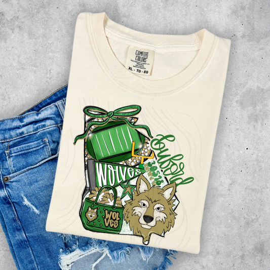 Buford Wolves Game Day Coquette Transfer