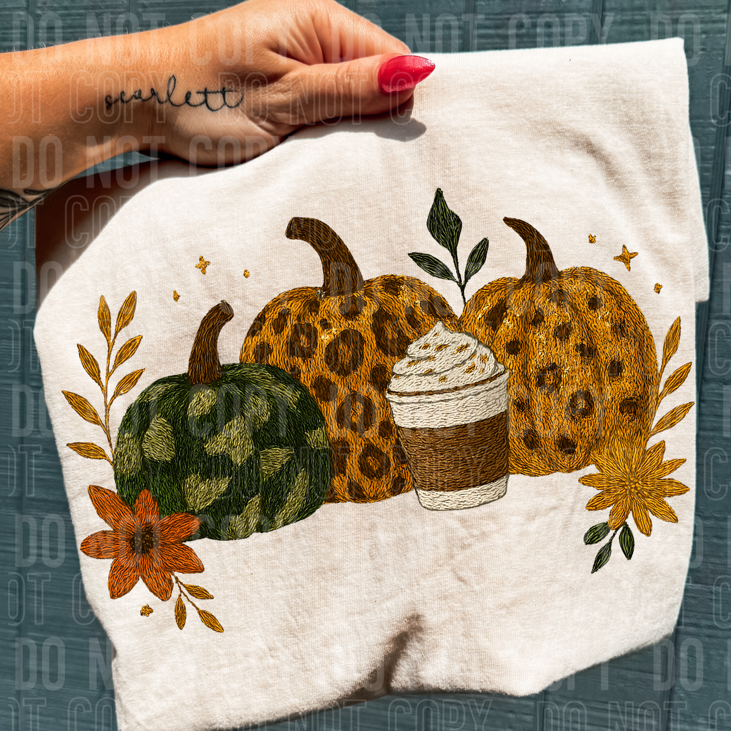 CAMO LEOPARD PUMPKIN SPICE TRANSFER