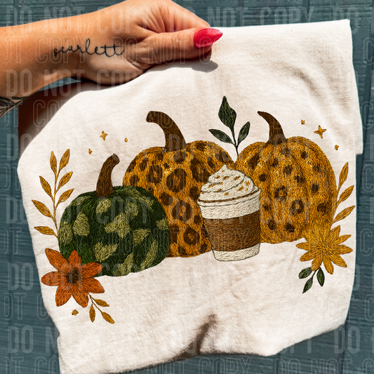 CAMO LEOPARD PUMPKIN SPICE TRANSFER