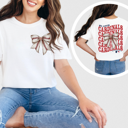 Cardinals Coquette Transfer ** TWO PART* SOLD SEPARATELY**