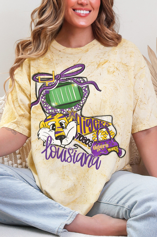 LSU Tigers Game Day Coquette Transfer