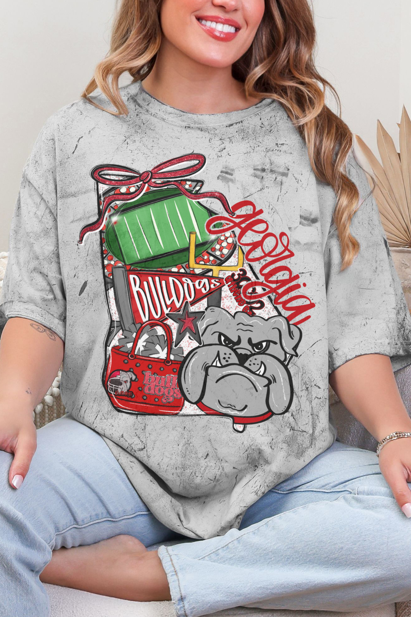GA Bulldogs Game Day Coquette Transfer
