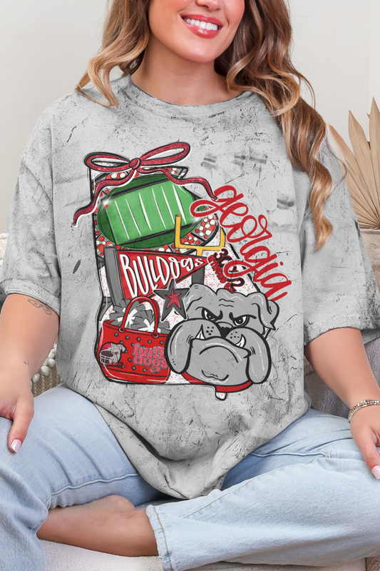 GA Bulldogs Game Day Coquette Transfer