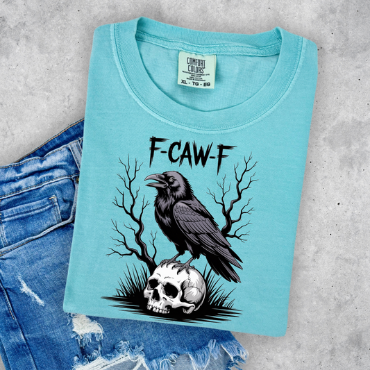 F-Caw-F  Funny Raven Transfer