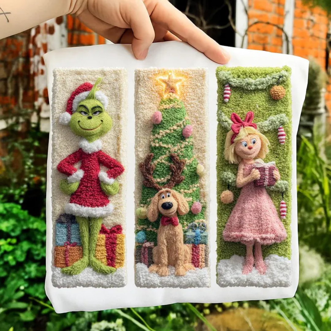 YARN CROCHET CHRISTMAS GMAN FRIENDS TRANSFER