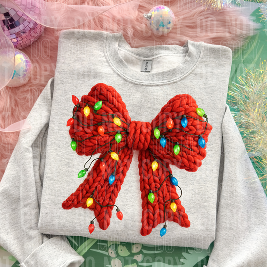 CHRISTMAS LIGHTS BOW TRANSFER