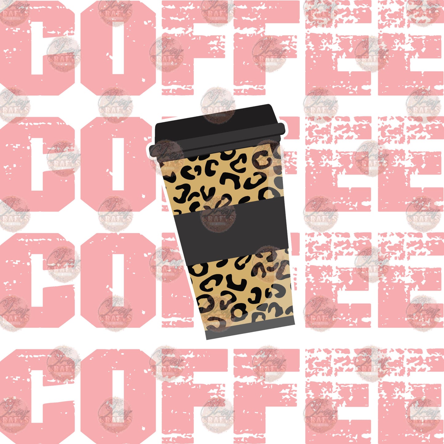 COFFEE Cheetah Cup - Sublimation Transfer