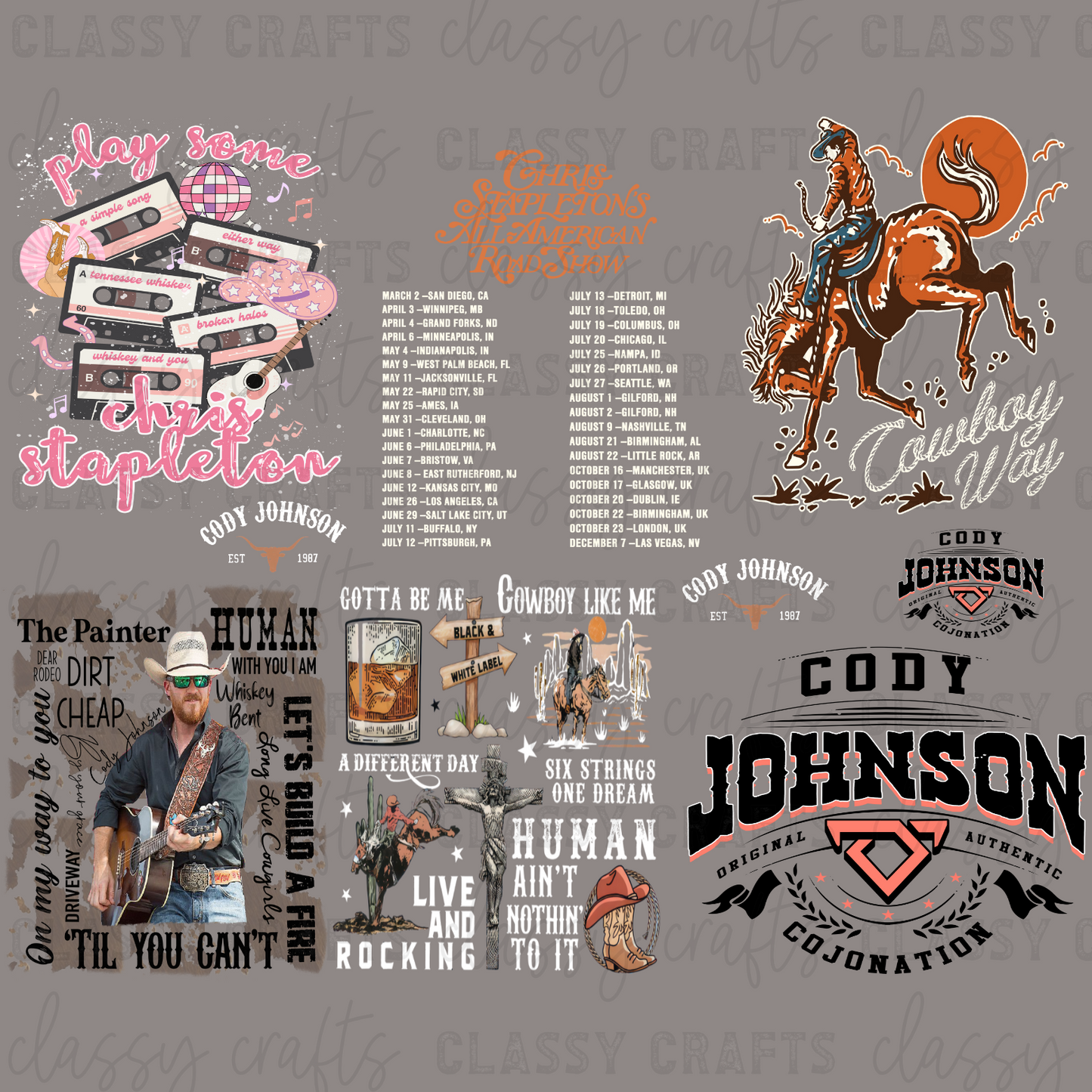 COJO & Chris S. - 30x24 -PREMADE GANG SHEET