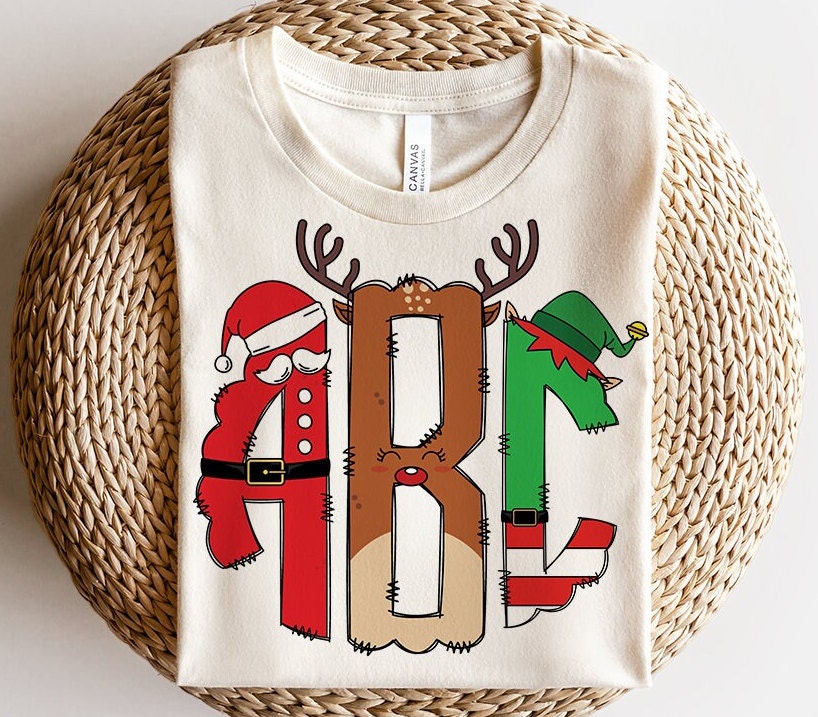 Christmas Monogram Reindeer - Custom Monogram Transfer