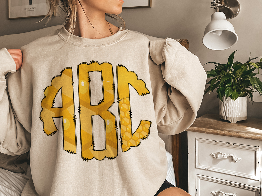 HoneyComb - Custom Monogram Transfer