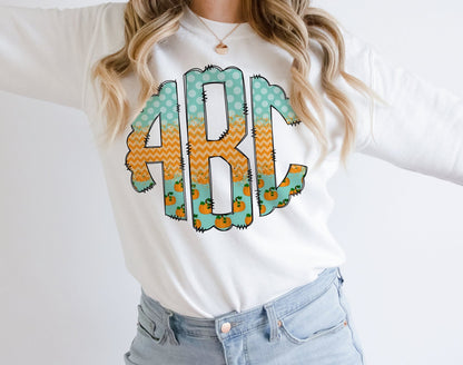 Teal Fall - Custom Monogram Transfer