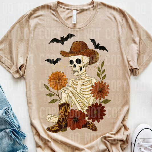 COWBOY SKELETON FALL TRANSFER