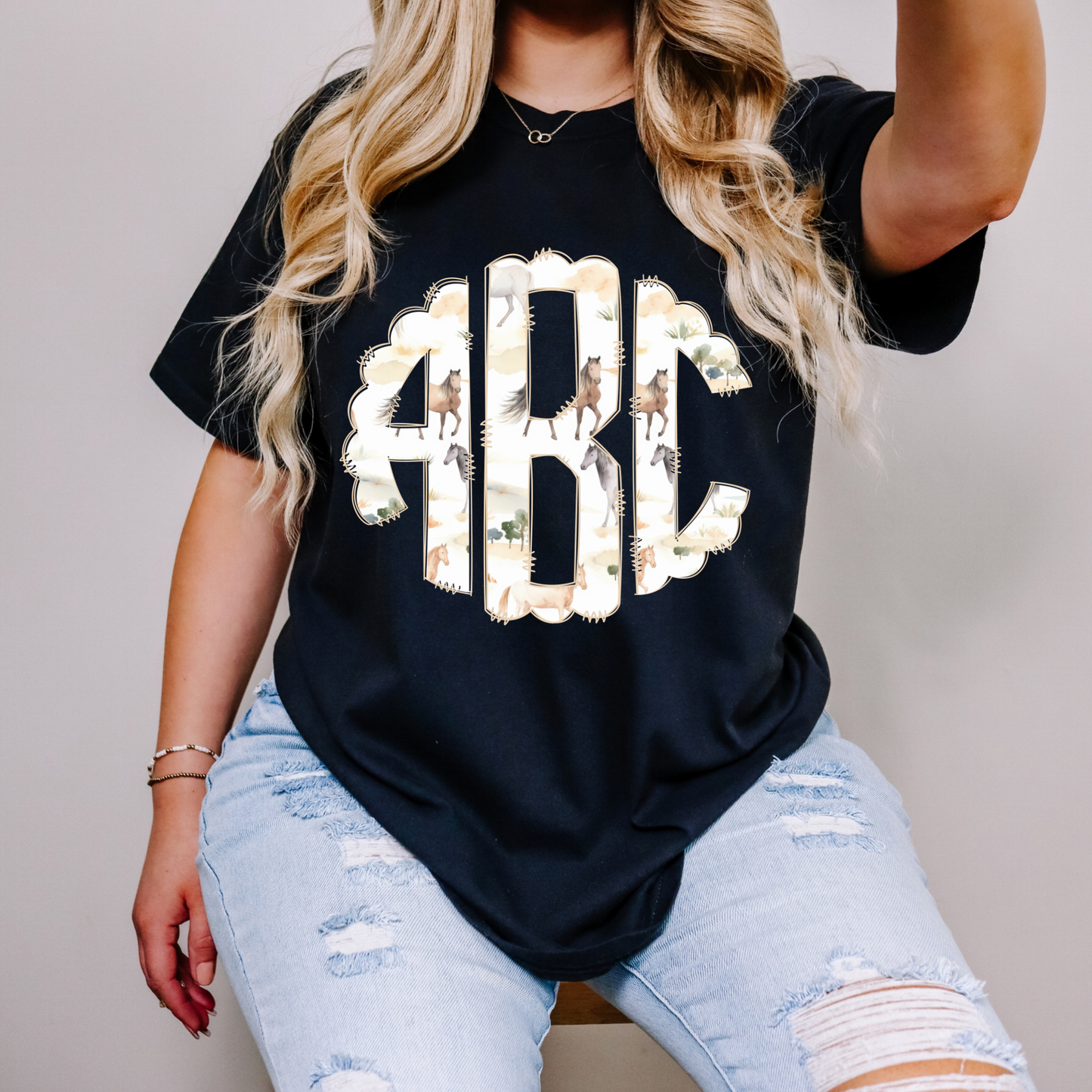 Wild Horses - Custom Monogram Transfer