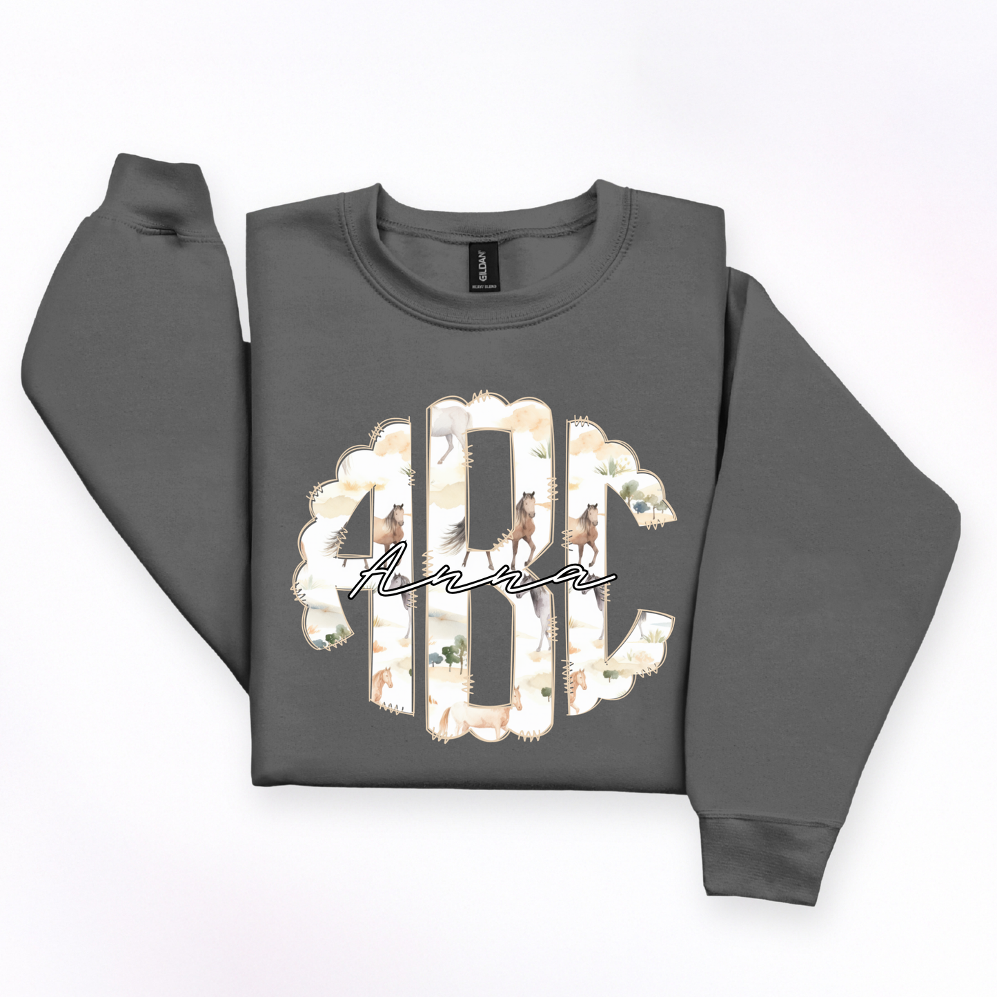 Wild Horses - Custom Monogram Transfer